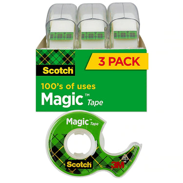 Scotch® Magic™ Greener Invisible Tape with Refillable Dispenser, 3/4
